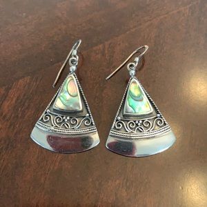 Sterling silver earrings.